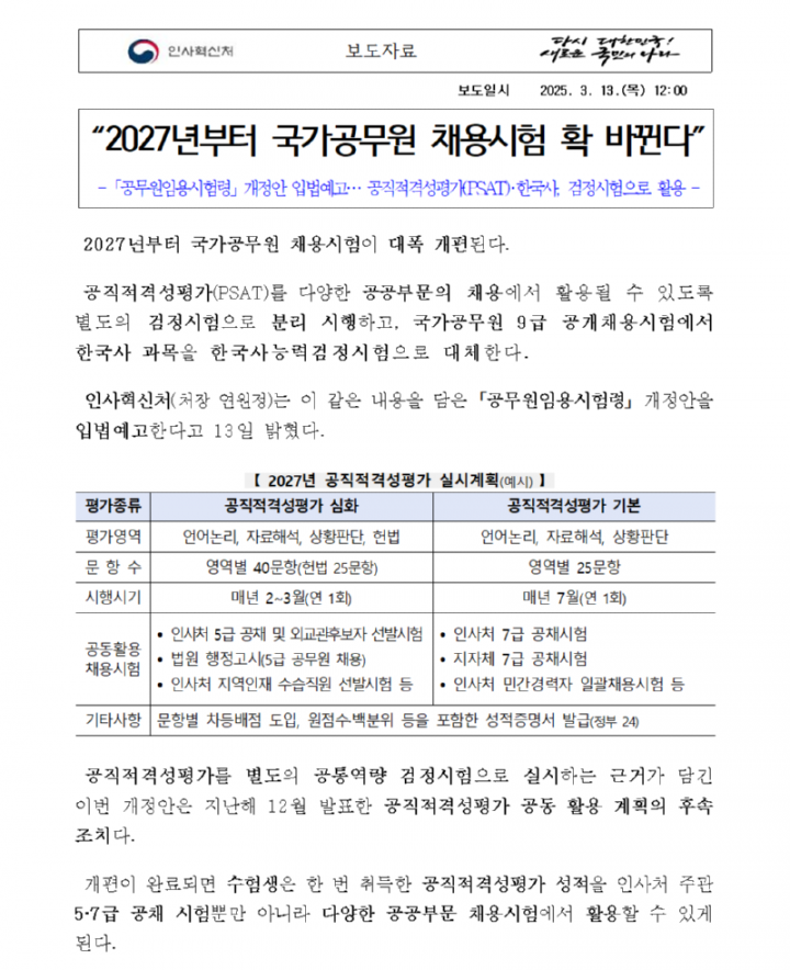 250313 (인재정책과) 2027년 국가공무원 채용시험 확 바뀐다001.png